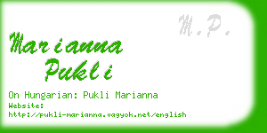 marianna pukli business card